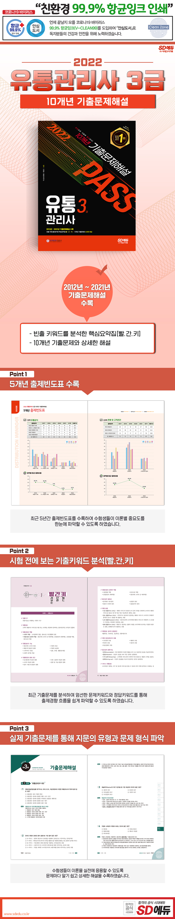 2022 유통관리사 3급 10개년 기출문제해설 (2012년~2021년 기출문제해설 수록) - 리디